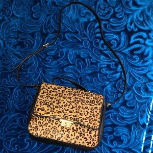 Fossil leopardprint calf hair Crossbody bag